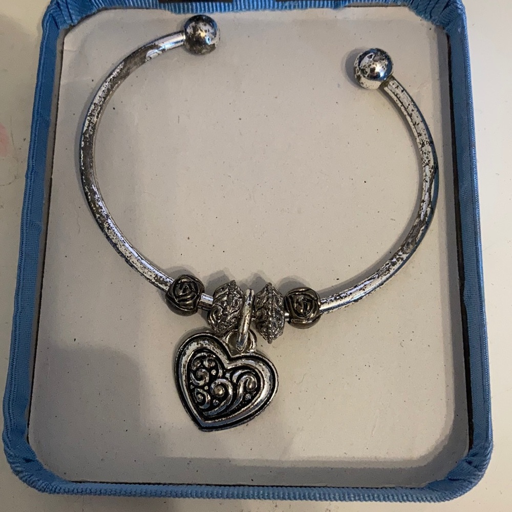 Silver charm bracelet